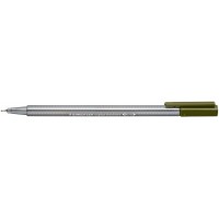 Staedtler Triplus Fineliner 334 Rotulador de Punta Fina - Trazo de 0.3mm - Tinta Base de Agua - Color Verde Oliva