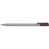 Staedtler Triplus Fineliner 334 Rotulador de Punta Fina - Trazo de 0.3mm - Tinta Base de Agua - Color Sepia Calido