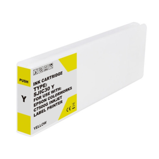 Epson SJIC30P Amarillo Cartucho de Tinta Pigmentada Generico - Reemplaza C33S020642/SJIC30P(Y)