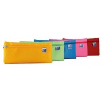 Oxford Kangoo Teens Estuche Plano Grande - Goma Elastica para unirlo al Cuaderno - Colores Surtidos