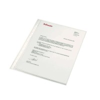 Esselte Funda Porta Documentos A4 - PP - Calidad Luxe Cristal Liso Extra - Multitaladro-11 - Caja 100 - Transparente