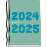 Dohe Memory Agenda Escolar Espiral A5 - Dia Pagina - Papel 70g/m2 - Cubierta de Polipropileno - Color Verde