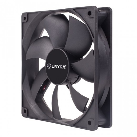 Unykach Ventilador 120mm - Velocidad Max. 1200rpm - Color Negro