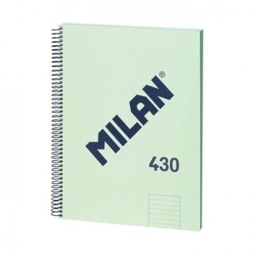 Milan Serie 1918 Cuaderno Espiral Formato A4 Pautado 7mm - 80 Hojas de 95 gr/m2 - Microperforado