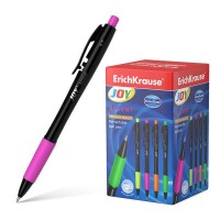 Erichkrause Boligrafo Automatico Joy Accent - Ultra Glide Technology - Tinta Color Azul