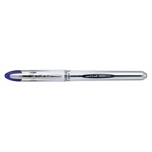 Uni-ball Vision Elite UB-200 Rollerball de Tinta Liquida - Punta de Bola 0.8mm - Sistema Antifugas para Viajes - Color Azul