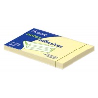 Dohe Bloc de 100 Notas Adhesivas 75x125mm - Color Amarillo