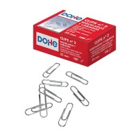 Dohe Pack de 100 Clips Labiados Nº2 32mm - Niquelados