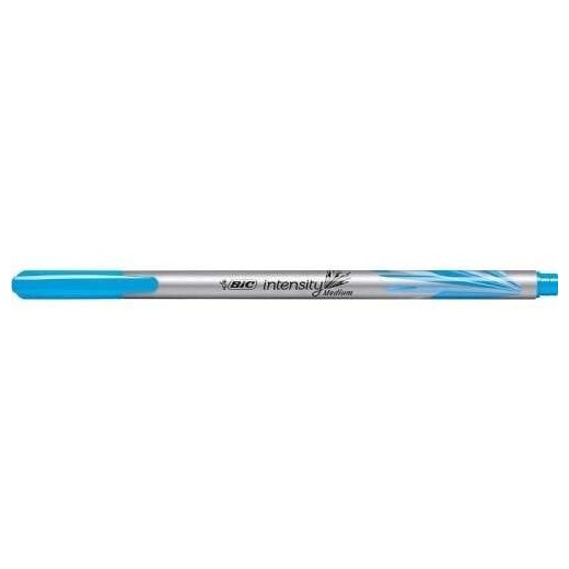 Bic Intensity Medium Rotulador de Punta Media de 0.8mm - Tinta con Base de Agua - Color Turquesa