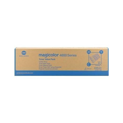 Konica Minolta MagiColor 4650/4690MF/4695MF Pack de 3 Cartuchos de Toner Originales - Cian