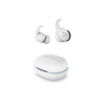 Energy Sistem Auriculares Inalambricos - True Wireless - Bluetooth 5.3 - IPX5 - 20h Autonomia - Secure-Fit+ - App Personalizable - Microfono Estereo - Color Blanco