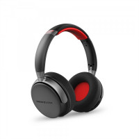 Energy Sistem Auriculares Bluetooth - 50h Autonomia - IPX5 Resistente - Deep Bass - Almohadillas Intercambiables - Diseño Plegable - Materiales Reciclados - Color Negro