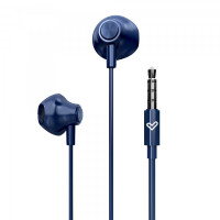 Energy Sistem Auriculares de Boton - Aislamiento Acustico - Microfono Integrado - Control de Reproduccion - Conector Jack 3.5 mm - Cable 120 cm - Color Azul