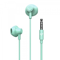 Energy Sistem Auriculares de Boton - Aislamiento Acustico - Microfono Integrado - Control de Reproduccion - Conector Jack 3.5 mm - Cable 120 cm. - Color Verde