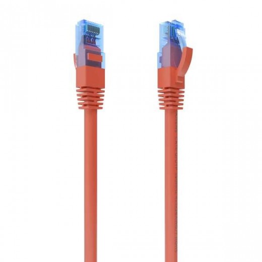 Aisens Cable de Red Latiguillo RJ45 Cat.6 UTP AWG26 CCA - 25cm - Color Rojo