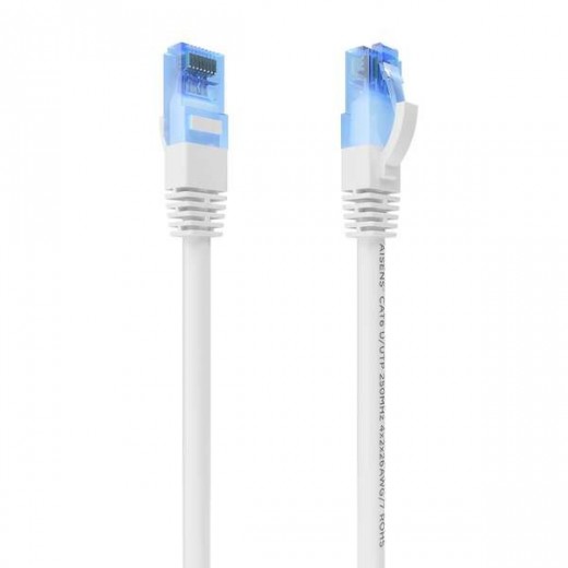 Aisens Cable de Red Latiguillo RJ45 Cat.6 UTP AWG26 CCA - 25cm - Color Blanco