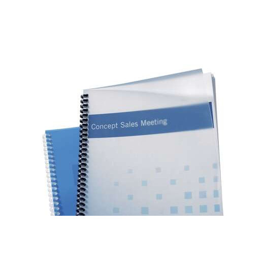 GBC PolyClearView Pack de 100 Tapas de Encuadernar A4 - 500 Micras - Color Transparente