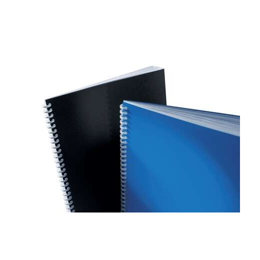 GBC PolyClearView Pack de 100 Tapas de Encuadernar A4 - 500 Micras - Color Negro