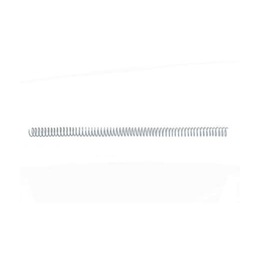 GBC Caja de 100 Espirales de Encuadernacion Metalicos 5:1 de 18mm - Color Negro