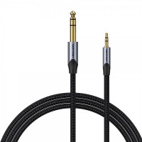 Vention Cable Estereo Jack 3.5 Macho a Jack 6.3 Macho - 0.5m - Color Gris