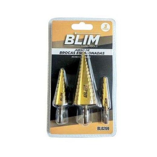 Blim Juego 3 pcs Brocas Escalonadas