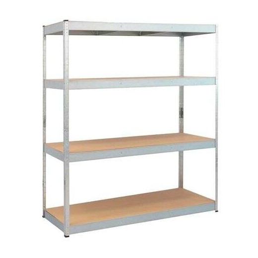 Blim Estanteria Galvanizada 4 Baldas Ajustables - Medidas 180x160x60cm - Peso Max. 600kg por Balda