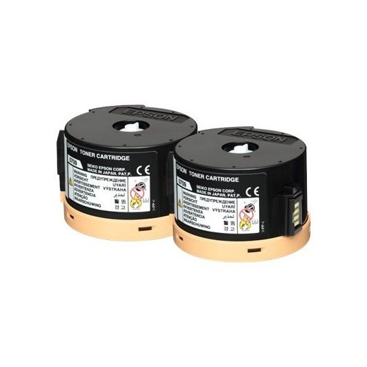 Epson C13S050711 Negro Pack de 2 Cartuchos de Toner Original - C13S050711