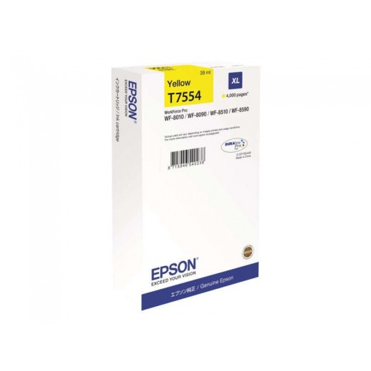 Epson T7554 Amarillo Cartucho de Tinta Original - C13T755440/C13T75544N