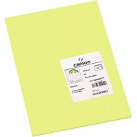 Canson Guarro Pack de 50 Cartulinas Iris A4 de 185g - 21x29.7cm - Color Verde Manzana