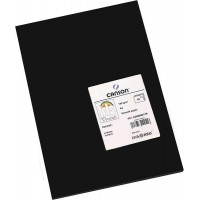 Canson Guarro Pack de 50 Cartulinas Iris A4 de 185g - 21x29.7cm - Color Negro