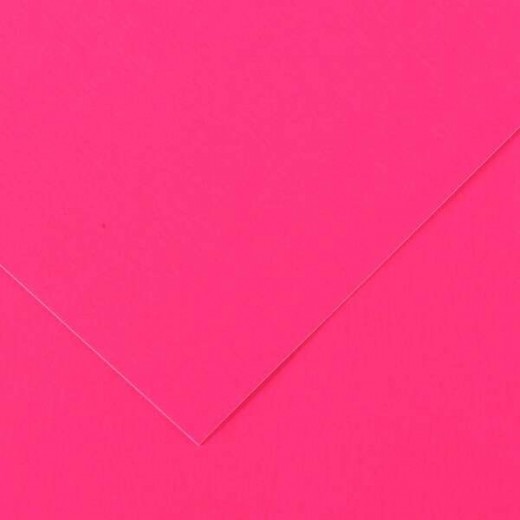 Canson Guarro Pack de 25 Cartulinas Iris de 185g - 50x65cm - Color Fucsia Fluo