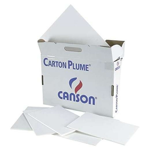 Canson Pack de 17 Paneles de Carton Pluma - 29.7x42cm - 5mm - Color Blanco