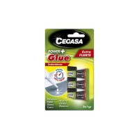 Cegasa Power Glue Pack de 3 Pegamentos Instantaneos 1gr - Color Transparente