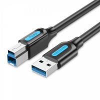 Vention Cable USB-B 3.0 Macho a USB Macho - 1m - Color Negro