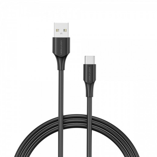 Vention Cable USB-A Macho a USB-C Macho - 0.5m - 3A - 60W - 480Mbps - Color Negro