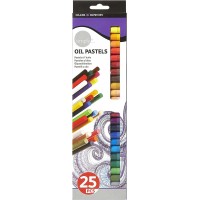 Daler Rowney Pack de 25 Pasteles Blandos - Para Amplia Variedad de Superficies - Facil de Usar - Colores Surtidos