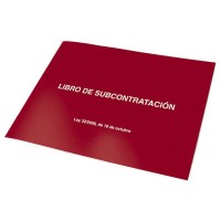 Dohe Libros de Subcontratacion Din A4 Apaisado - 10 Hojas Numeradas - Hojas Autocopiativas