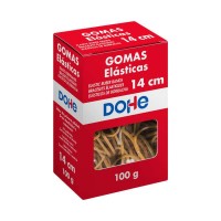 Dohe Goma de Borrar Resistente - Longitud 14cm - Fabricada en Latex de Gran Elasticidad - Caja de 100gr