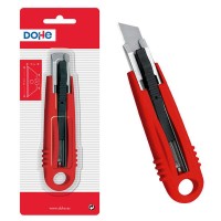 Dohe Cutter Retractil de Plastico - Guia Metalica - Sistema de Seguridad - 150mm de Longitud