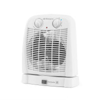 Orbegozo FH 7001 Calefactor Baño IP-21 - Potencia 2000W - 2 Niveles Calefaccion - Modo Ventilador - Termostato Ajustable - Seguridad Sobrecalentamiento