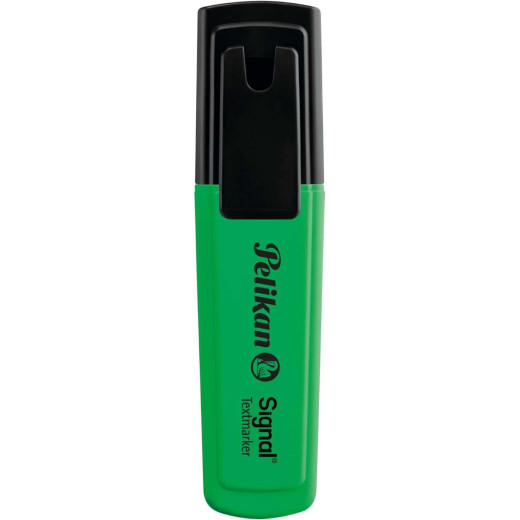 Pelikan Subrayador Textmarker Signal - Punta Biselada de 2.0mm - Tinta de Secado Rapido - Ideal para Resaltar Texto - Color Verde Fluorescente