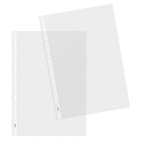 Dohe Basic Plus Pack de 100 Fundas Multitaladro Tamaño Folio 16 Taladros - Polipropileno Rugoso - Calidad Basica Plus