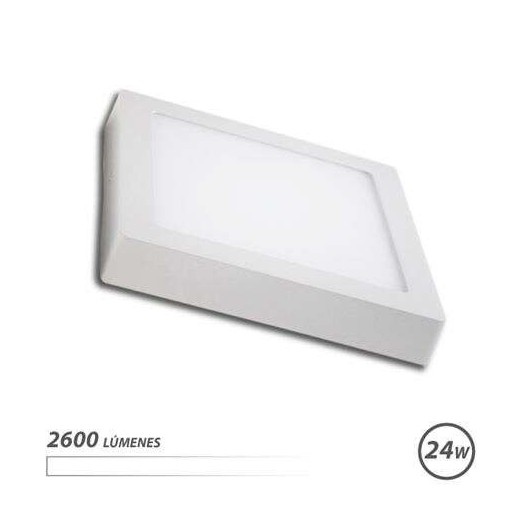 Elbat Downlight Cuadrado Sobre Pared LED - 24W - 2600lm - Luz Blanca