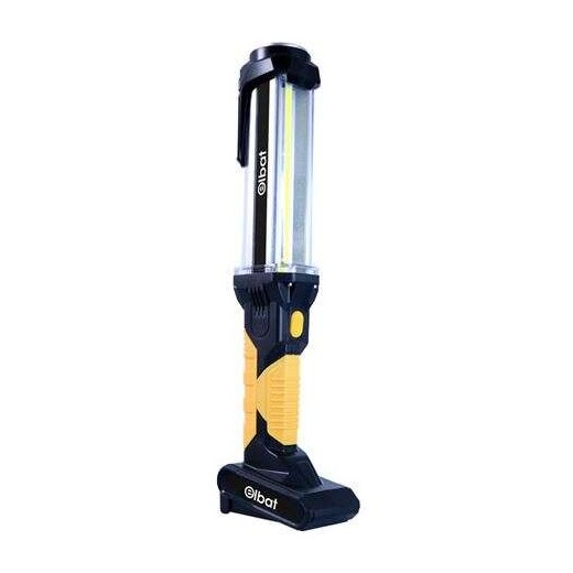 Elbat Linterna LED Recargable - Gancho e Iman - Cob + LED 10W 800LM - Color Negro