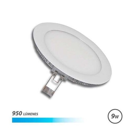 Elbat Downlight Empotrar Ultraplano LED 9W 950LM - Luz Fria - Diseño de Bajo Perfil - Facil Instalacion - Color Blanco