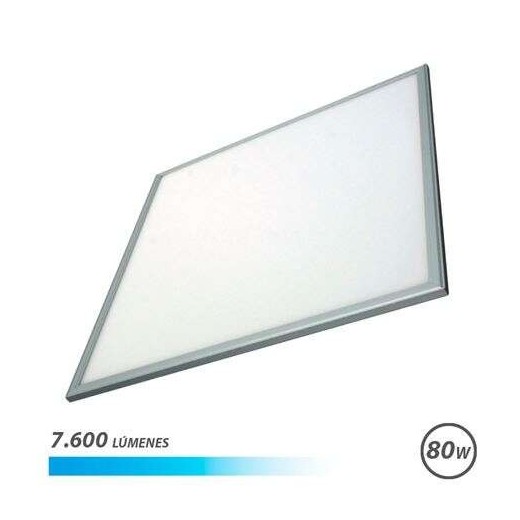 Elbat Panel LED 60x60 80W 7600LM - Luz Fria - Ahorro de Energia - Larga Vida Util - Facil Instalacion - Color Blanco