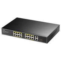 Cudy FS1018PS1 Switch Gigabit de 16 Puertos de 10/100 Mbits con 2GbE y 1 Puerto SFP