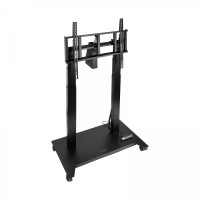 Tooq Uros Soporte de Suelo con Ruedas Electrico para Pantallas de 52-84" - Regulacion Electrica de Altura e Inclinacion - Peso Max 100kg - VESA Max 600x500 - Color Negro