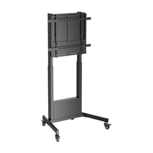 Aisens Soporte de Suelo Contrapeso con Rueda para Monitor/TV de 60?-100? - Acero de Alta Resistencia - Ajuste de Altura sin Esfuerzo - Carga Maxima 90Kg - Color Negro