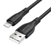 Vention Cable de Carga USB-A/Lightning - TPE Duradero - Transferencia 480Mbps - Alimentacion 2A - Potencia 10W Max - Color Negro